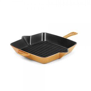 NEW IN BOX STAUB Cast Iron Pure Grill, 10-inch, Mustard
